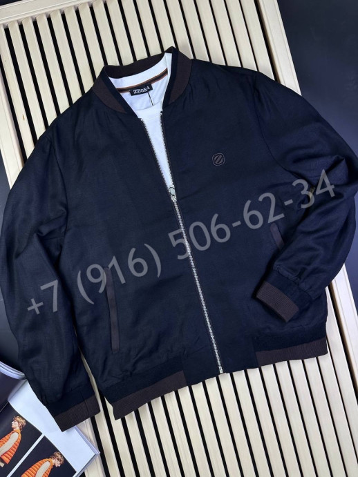 Ветровка из льна Zegna 29170