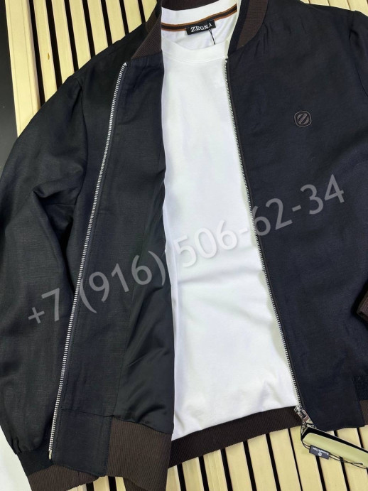 Ветровка из льна Zegna 29170