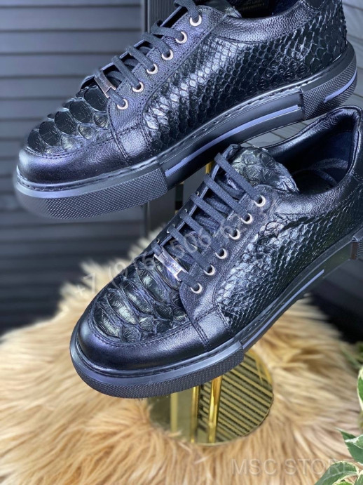 Кеды Stefano Ricci из кожи питона 10208