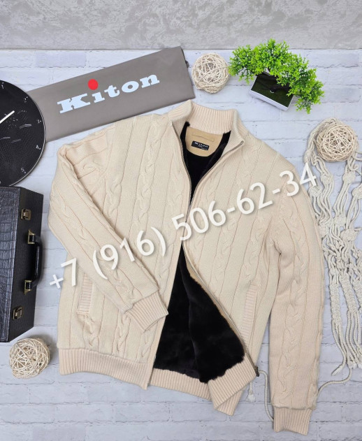 Утепленный кардиган Kiton 24484 4