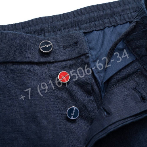 Брюки из льна Kiton 31882