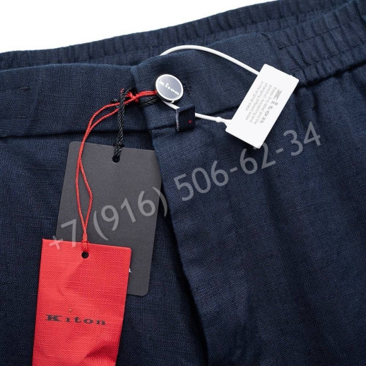 Брюки из льна Kiton 31882