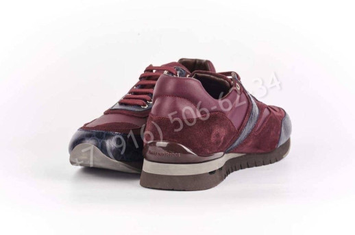 Кроссовки Stefano Ricci со вставками кожи крокодила 14221