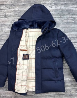 Кашемировый пуховик с меховой подкладкой Loro Piana 25071