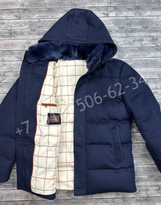 Кашемировый пуховик с меховой подкладкой Loro Piana 25071