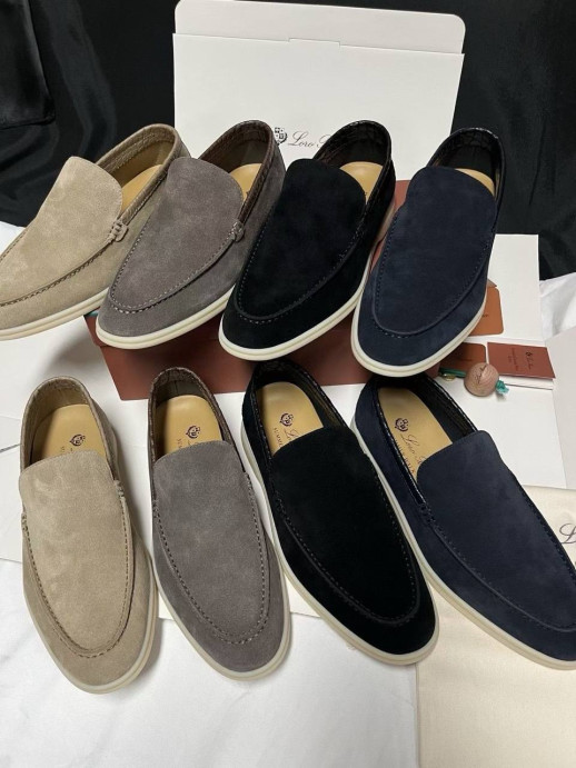 Лоферы Loro Piana с крокодилом 5990