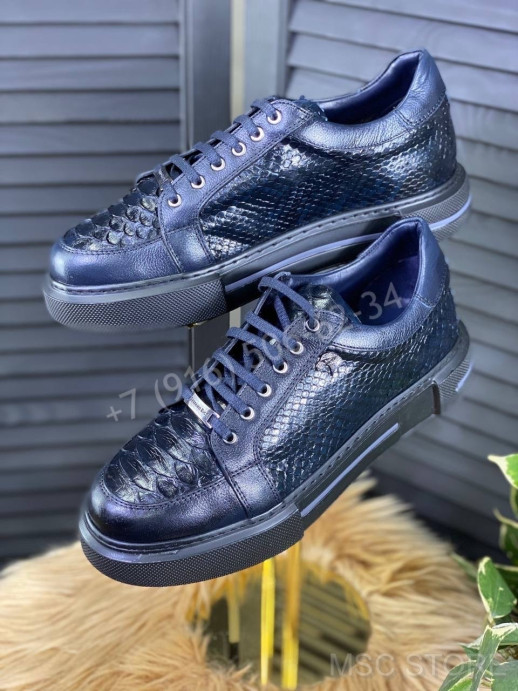 Кеды Stefano Ricci из кожи питона 10209