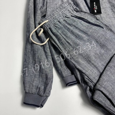 Прогулочный костюм из льна KITON 31681