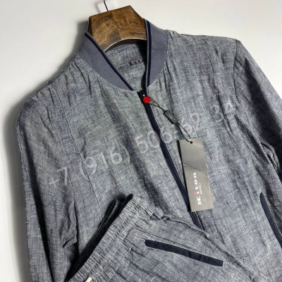 Прогулочный костюм из льна KITON 31681