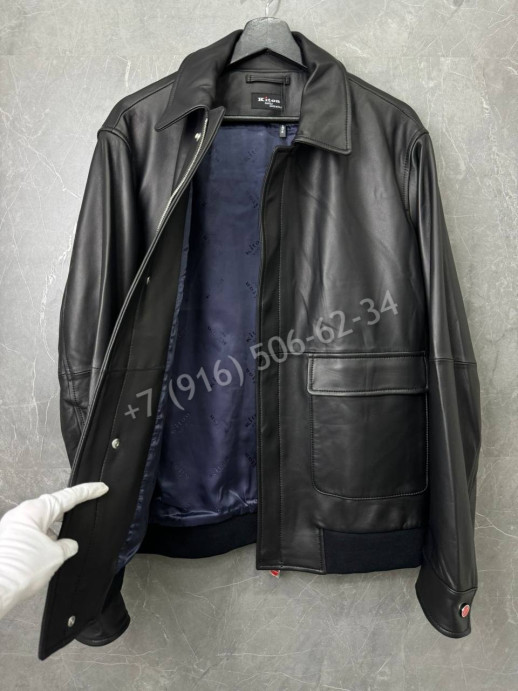 Кожаная куртка KITON 33977