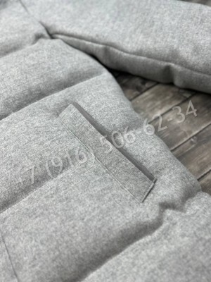 Кашемировый пуховик с меховой подкладкой Loro Piana 25072