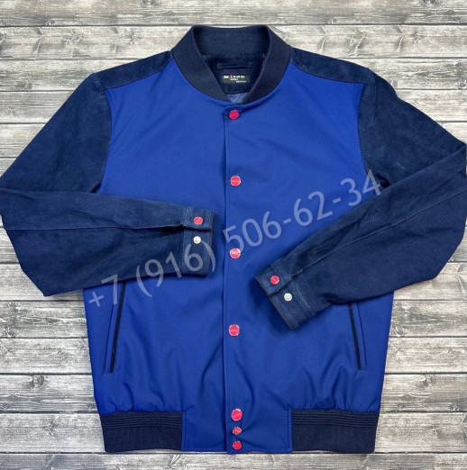 Ветровка KITON комбинированная замшей (перфорация) 15780