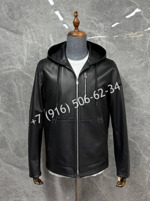 Кожаная куртка Hermes 5739 7