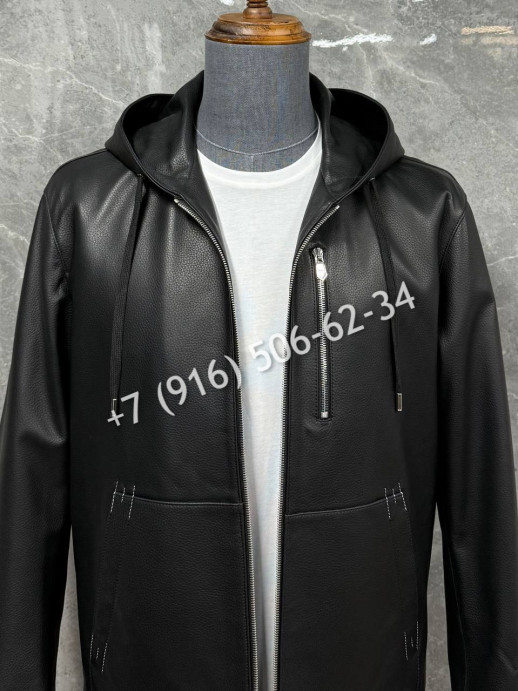 Кожаная куртка Hermes 5739 7