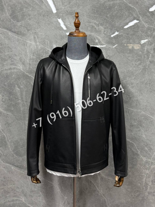 Кожаная куртка Hermes 5739 7