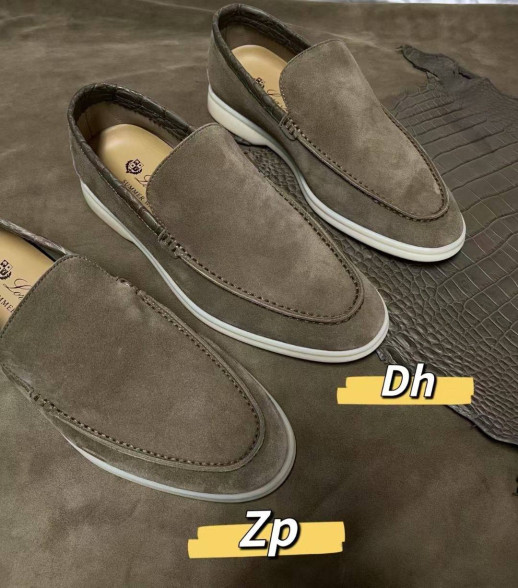 Лоферы Loro Piana с крокодилом 5991