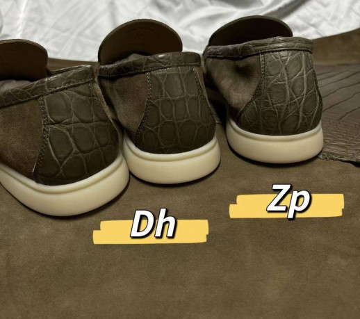 Лоферы Loro Piana с крокодилом 5991