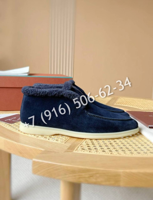 Лоферы Loro Piana на меху 5391 2