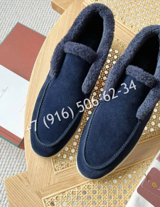 Лоферы Loro Piana на меху 5391 2