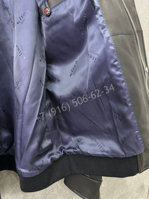Кожаная куртка KITON 33978