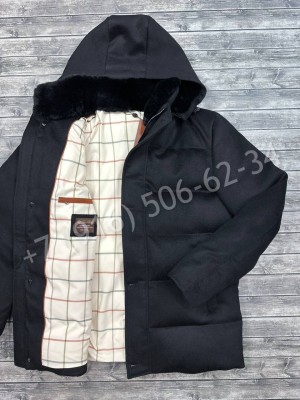 Кашемировый пуховик с меховой подкладкой Loro Piana 25073