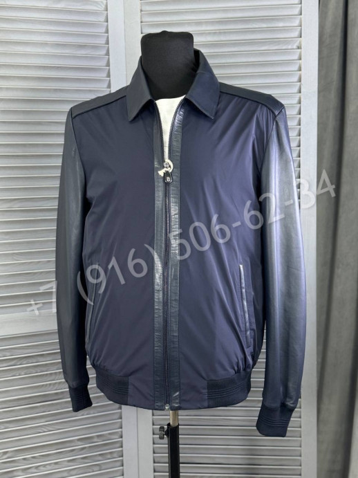 Ветровка Brunello Cucinelli со вставками кожи 27273