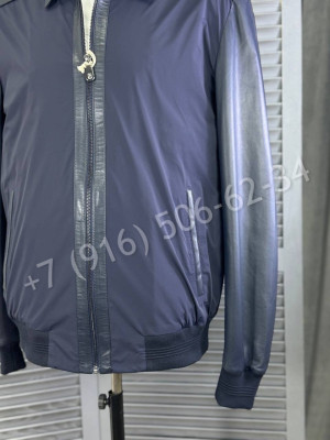 Ветровка Brunello Cucinelli со вставками кожи 27273