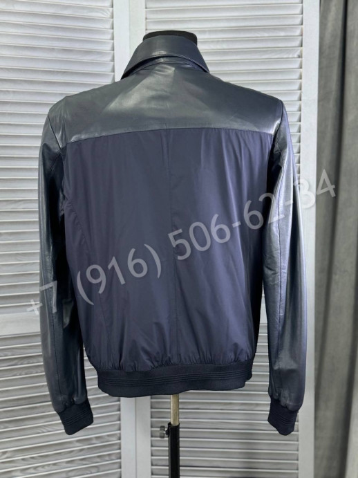 Ветровка Brunello Cucinelli со вставками кожи 27273