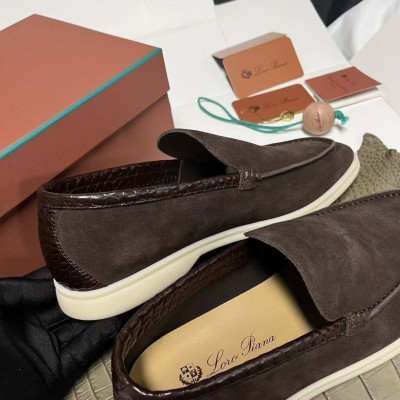 Лоферы Loro Piana с крокодилом 5992