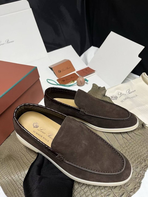 Лоферы Loro Piana с крокодилом 5992