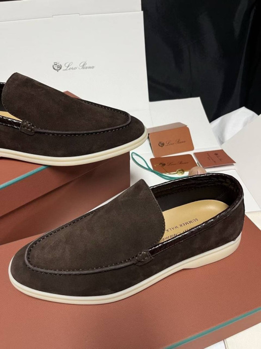 Лоферы Loro Piana с крокодилом 5992