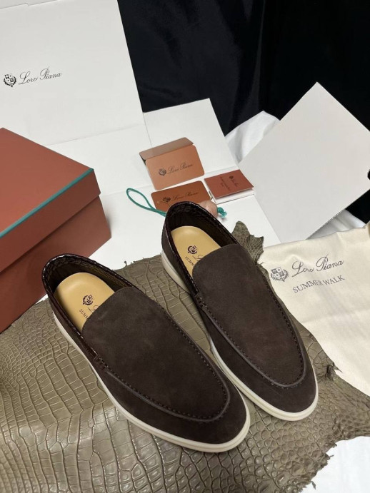 Лоферы Loro Piana с крокодилом 5992