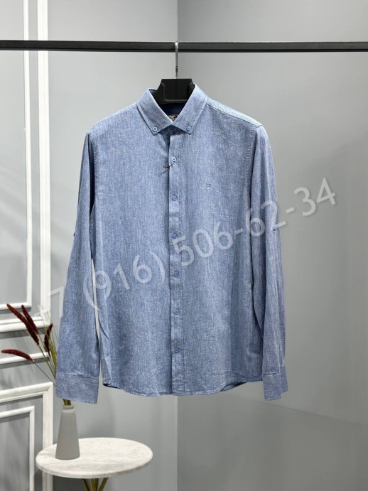 Рубашка из льна Hermes 18393