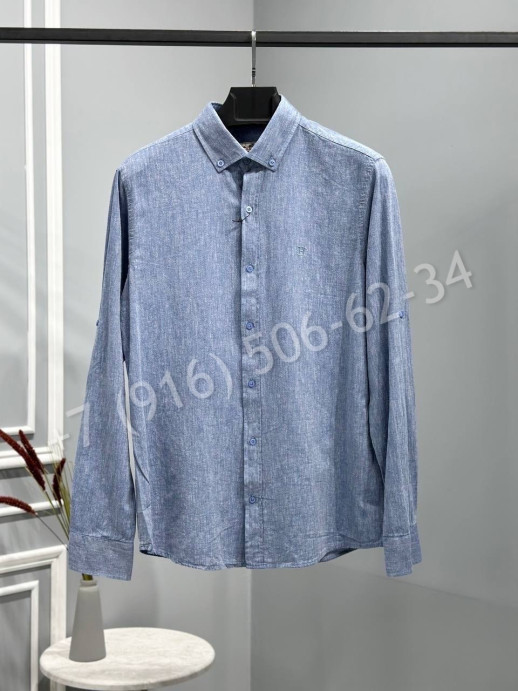 Рубашка из льна Hermes 18393