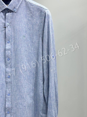 Рубашка из льна Hermes 18393