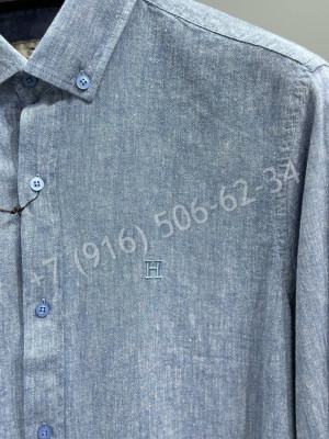 Рубашка из льна Hermes 18393