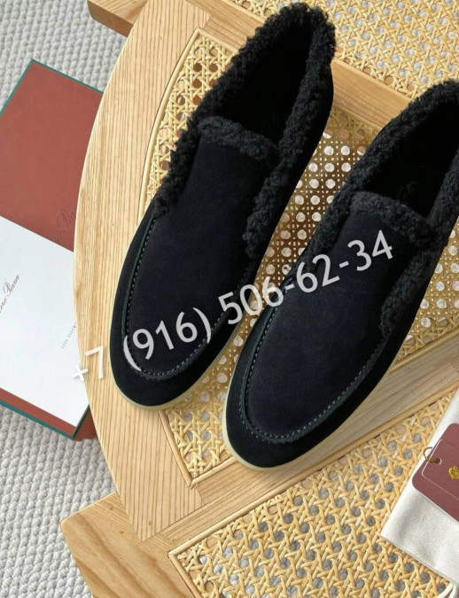 Лоферы Loro Piana на меху 5391 3