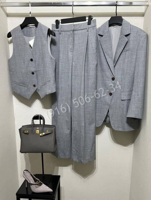 Костюм тройка Brunello Cucinelli 33279