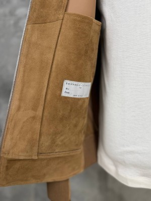 Замшевая куртка Brunello Cucinelli 9800