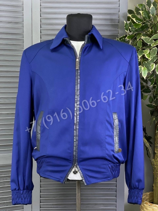 Куртка Billionaire со вставками кожи крокодила 15164