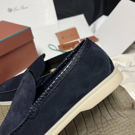 Лоферы Loro Piana с крокодилом 5993