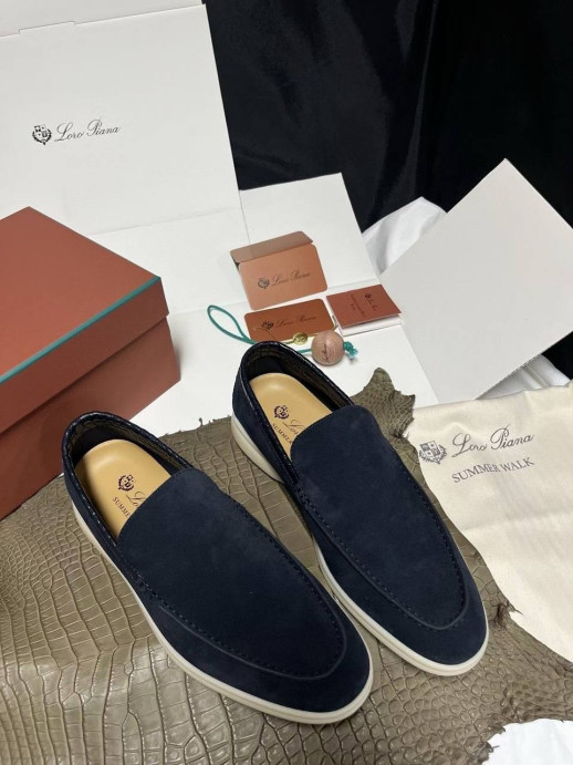 Лоферы Loro Piana с крокодилом 5993