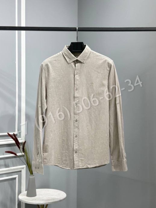 Рубашка из льна Hermes 18394