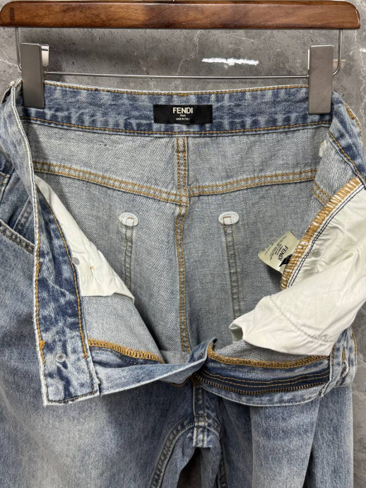 Джинсы Fendi широкие 14860 1