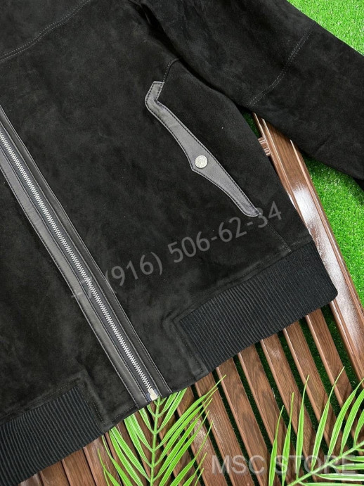 Замшевая куртка Hermes 9659