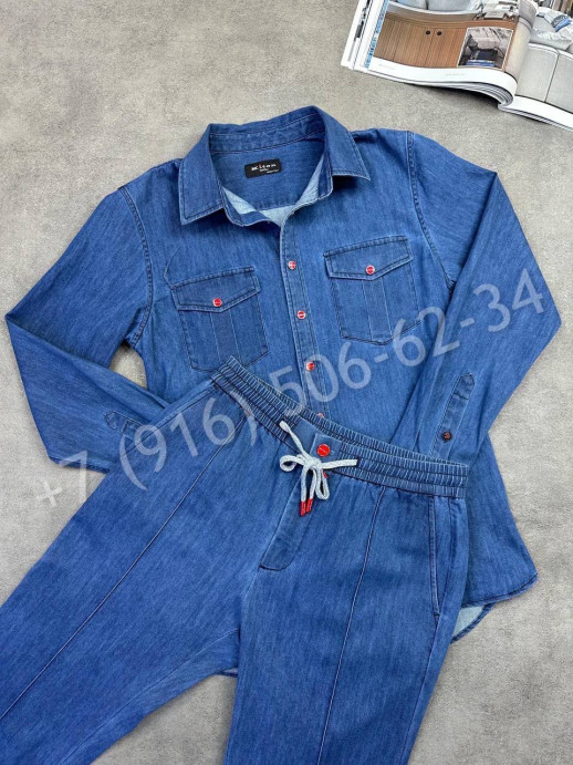 Костюм из денима KITON 31584