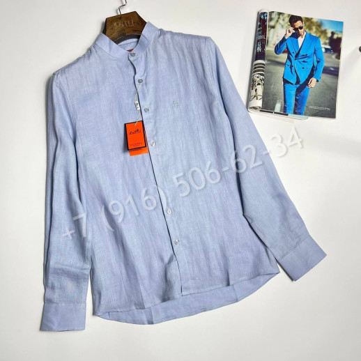 Рубашка из льна Hermes 31684