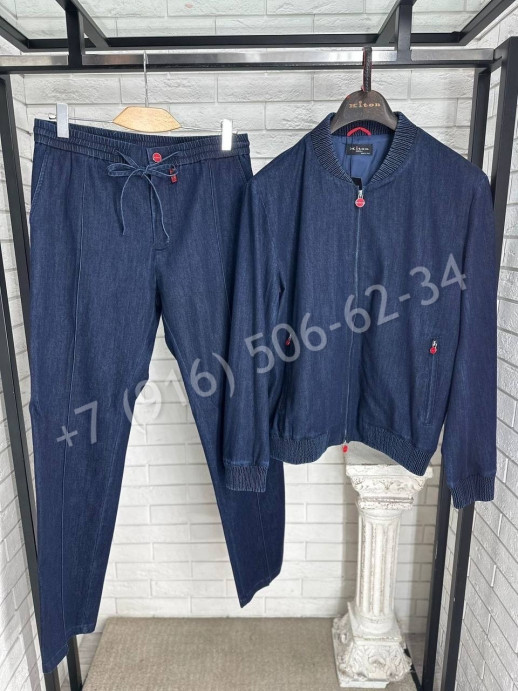 Прогулочный костюм из денима KITON 22097
