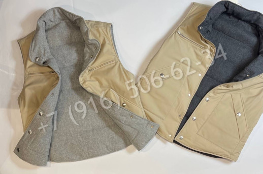 Жилетка Brunello Cucinelli двухсторонняя 22708