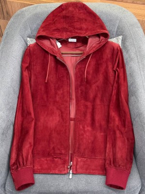 Замшевая куртка Brunello Cucinelli 9800 1